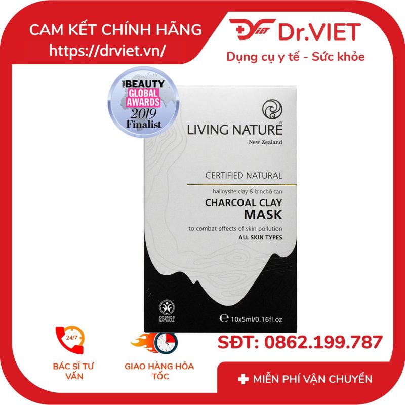 Mặt nạ đất sét than Living Nature Charcoal Clay Mask 11 Mặt nạ đất sét than Living Nature Charcoal Clay Mask