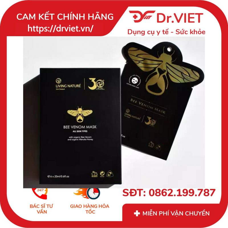 Mặt nạ nọc ong Living Nature Bee Venom Mask 10 Mặt nạ nọc ong Living Nature Bee Venom Mask