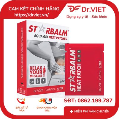 Miếng dán nhiệt Starbalm Aqua Gel Warm Plaster Heat Patches hỗ trợ giảm đau