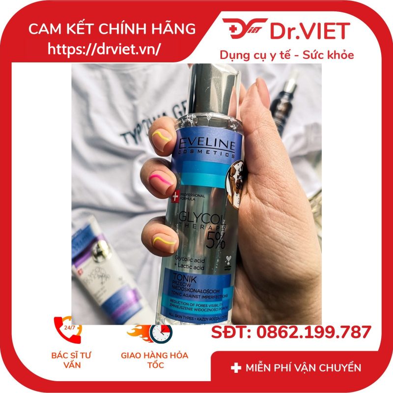 Nước hoa hồng Eveline Glycol Therapy 5% 110ML