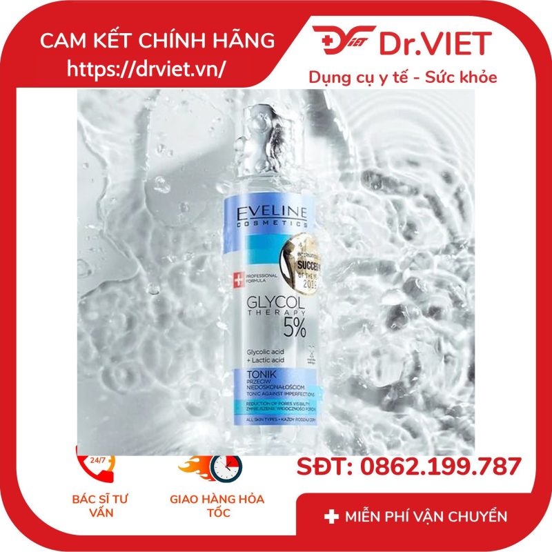 Nước hoa hồng Eveline Glycol Therapy 5% 110ML