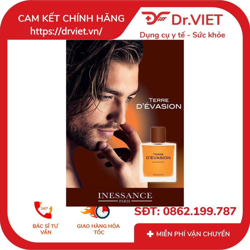 Nước hoa nam Inessance Paris Terre D'Evasion 100ML 12 Nước hoa nam Inessance Paris Terre D'Evasion 100ML