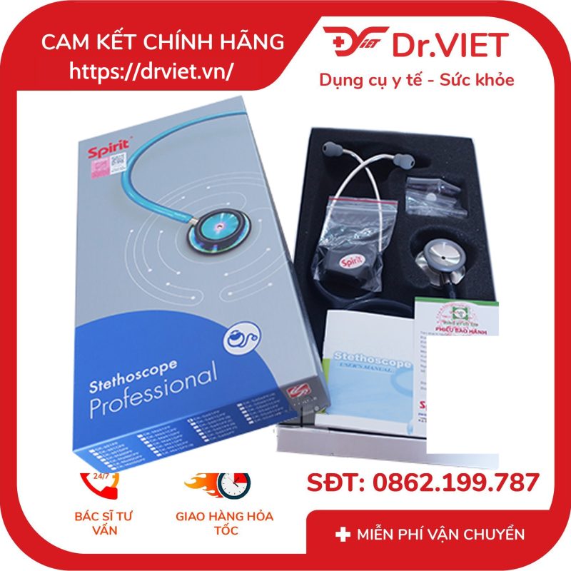 Ống nghe y tế 2 mặt Spirit Deluxe CK-S601PF 12 Ống nghe y tế 2 mặt Spirit Deluxe CK-S601PF
