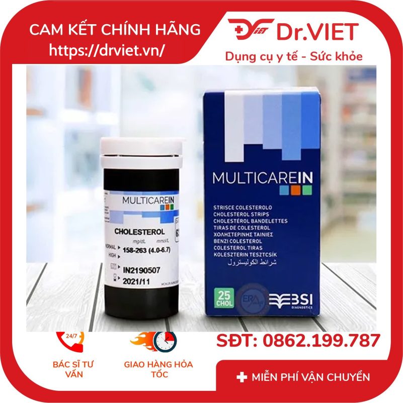Que thử mỡ Triglycerides Multicarein
