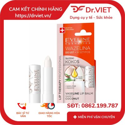 Son dưỡng môi Eveline Lip Therapy hương dừa 3.8g