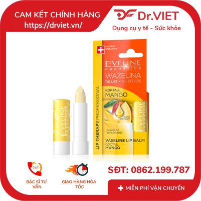 Son dưỡng môi Eveline Lip Therapy hương xoài 3.8g 13 Son dưỡng môi Eveline Lip Therapy hương xoài 3.8g