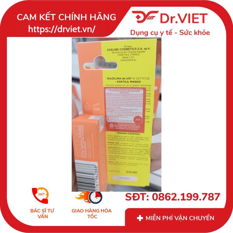 Alternative view of Son dưỡng môi Eveline Lip Therapy hương xoài 3.8g