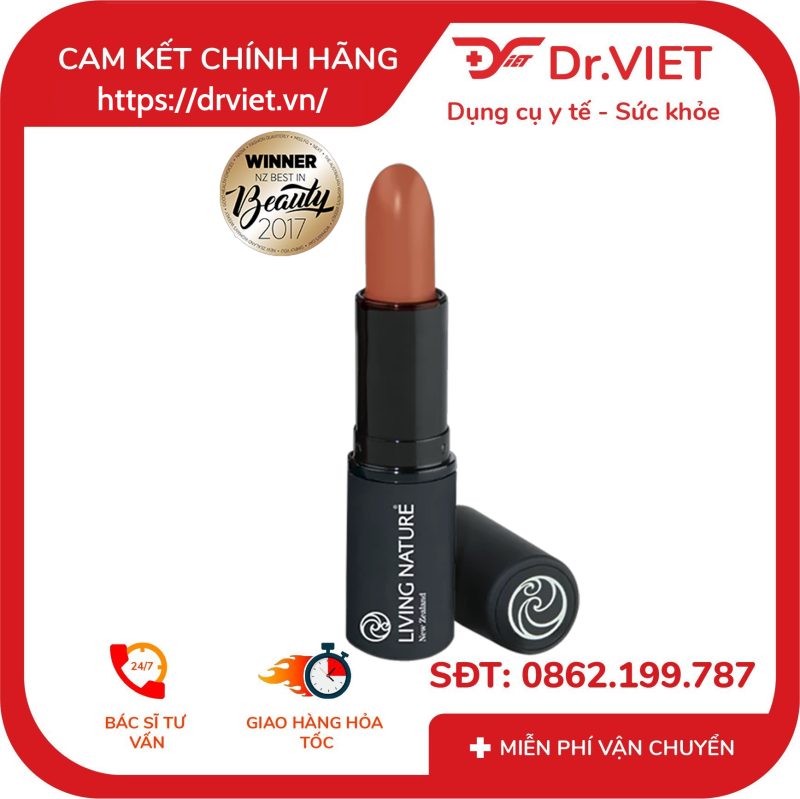 Son môi cam đất Living Nature Morning Sun 02