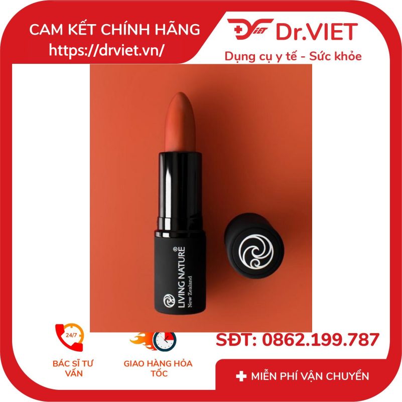 Son môi cam đất Living Nature Morning Sun 02 14 Son môi cam đất Living Nature Morning Sun 02