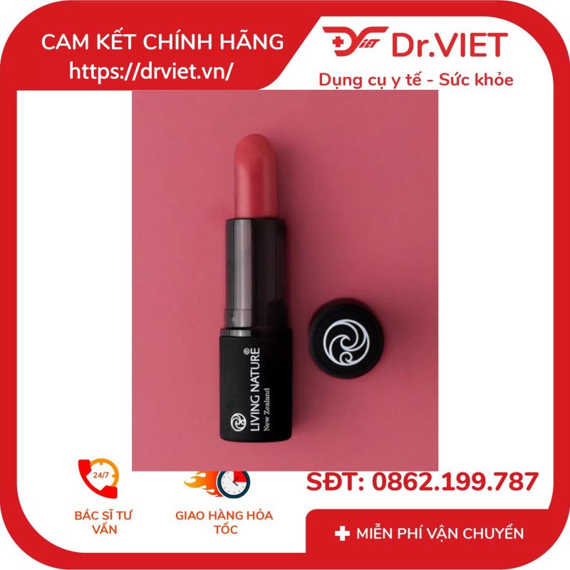 Son môi hồng mận Living Nature Summer Rain 07