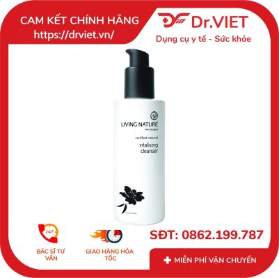 Sữa rửa mặt da khô Living Nature Vitalising Cleanser 120ml