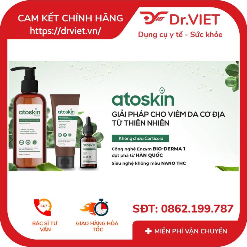 Sữa tắm ngừa viêm da cơ địa AtoSkin Shower 200 ml