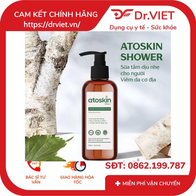 Sữa tắm ngừa viêm da cơ địa AtoSkin Shower 200 ml