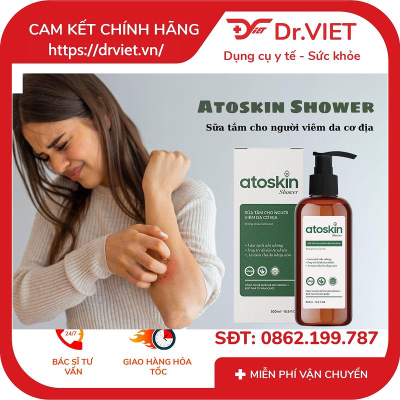 Alternative view of Sữa tắm cho người viêm da cơ địa Atoskin Shower 500ml