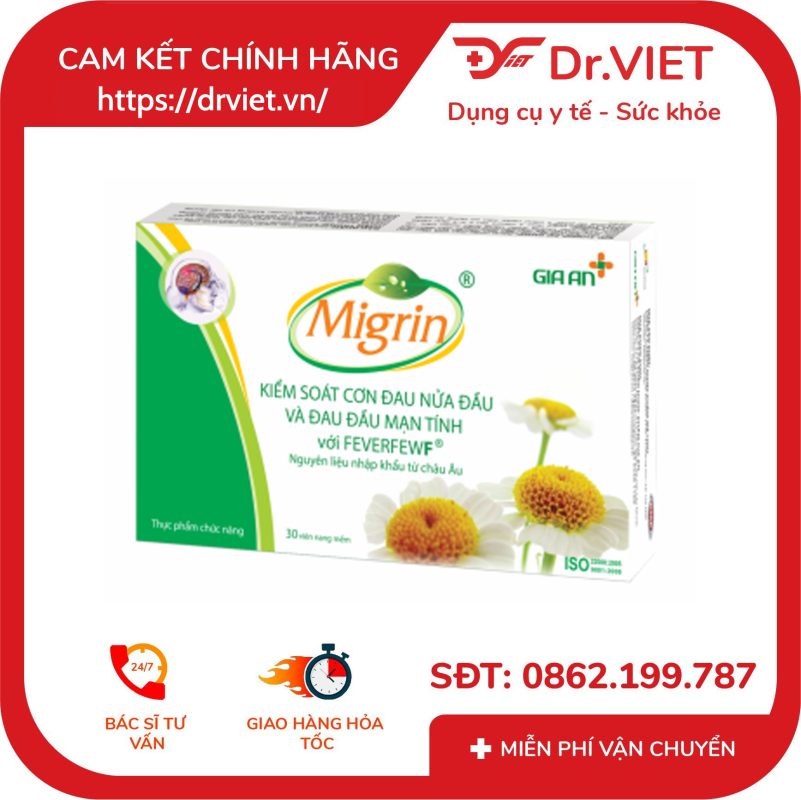 Viên uống hỗ trợ hoạt huyết tăng cường máu não Migrin 11 Viên uống hỗ trợ hoạt huyết tăng cường máu não Migrin