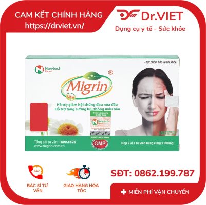 Viên uống hỗ trợ hoạt huyết tăng cường máu não Migrin 13 Viên uống hỗ trợ hoạt huyết tăng cường máu não Migrin