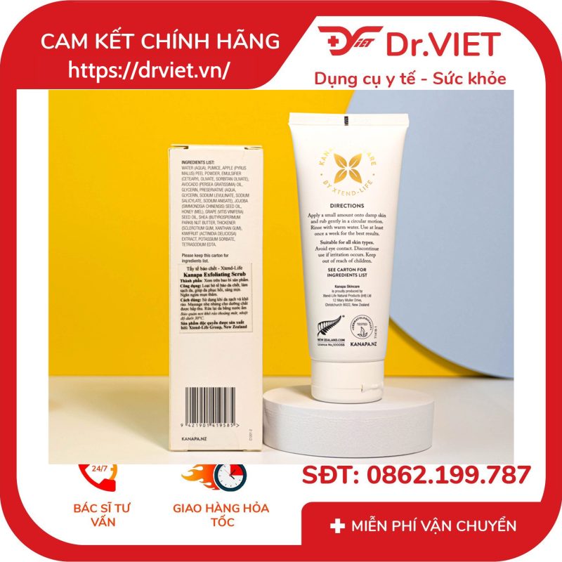 Tẩy tế bào chết Kanapa Revitalizing Exfoliating Scrub 100ml 10 Tẩy tế bào chết Kanapa Revitalizing Exfoliating Scrub 100ml