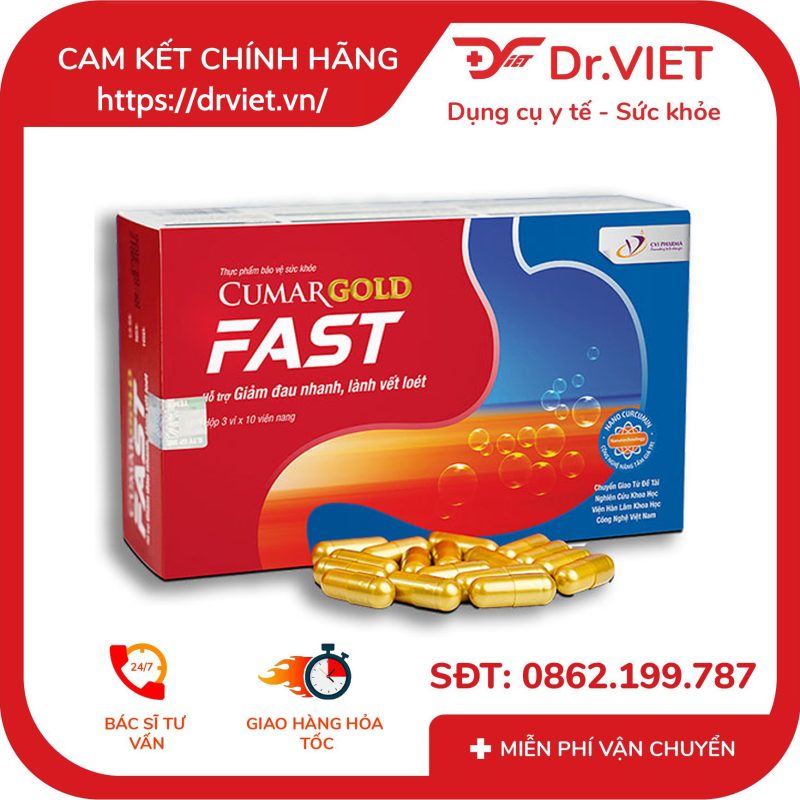 CumarGold Fast hỗ trợ giảm viêm loét dạ dày