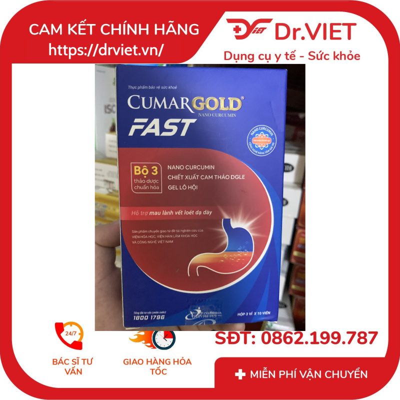 Alternative view of CumarGold Fast hỗ trợ giảm viêm loét dạ dày