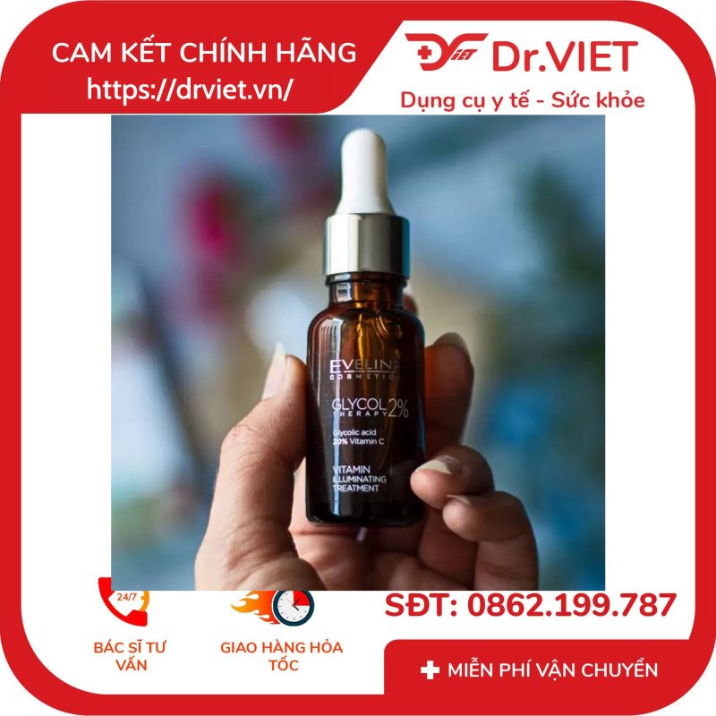 Tinh chất làm sáng da và mờ nếp nhăn Eveline Glycol Therapy 2% 18ml 12 Tinh chất làm sáng da và mờ nếp nhăn Eveline Glycol Therapy 2% 18ml