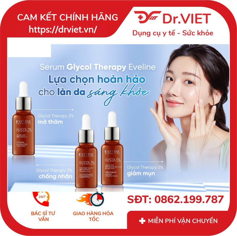 Tinh chất làm sáng da và mờ nếp nhăn Eveline Glycol Therapy 2% 18ml 14 Tinh chất làm sáng da và mờ nếp nhăn Eveline Glycol Therapy 2% 18ml