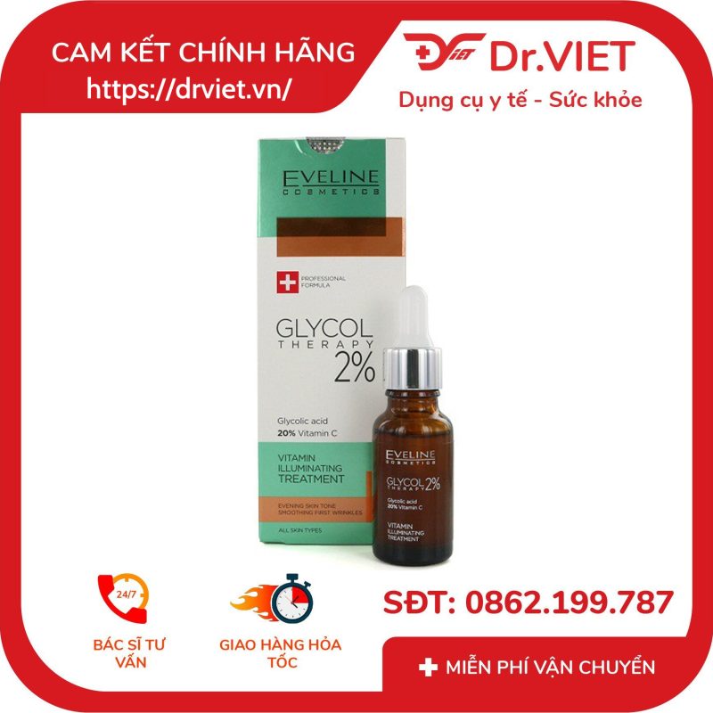 Alternative view of Tinh chất làm sáng da và mờ nếp nhăn Eveline Glycol Therapy 2% 18ml