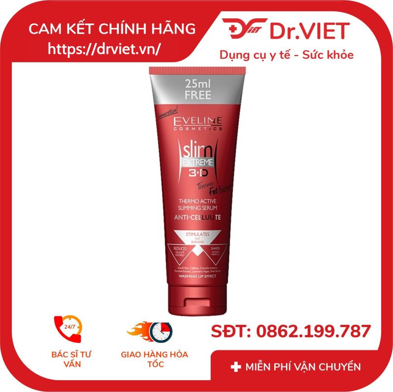 Tinh chất đốt mỡ Eveline Slim Extreme 3D Thermo Active Slimming Serum 250ml