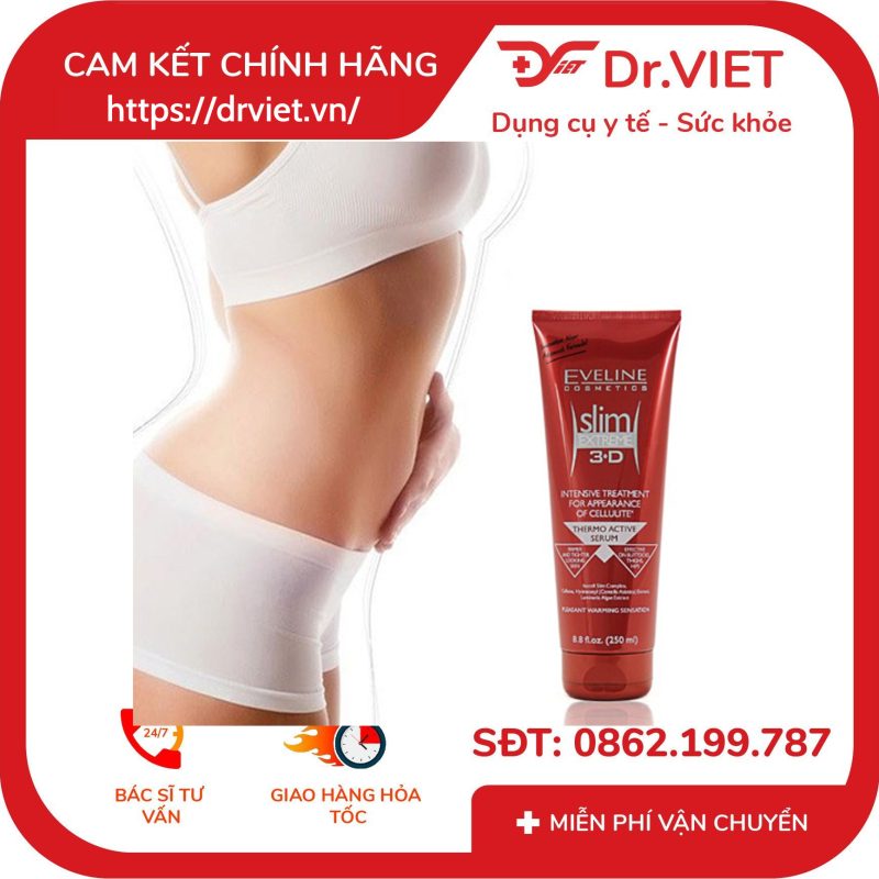 Tinh chất đốt mỡ Eveline Slim Extreme 3D Thermo Active Slimming Serum 250ml 9 Tinh chất đốt mỡ Eveline Slim Extreme 3D Thermo Active Slimming Serum 250ml