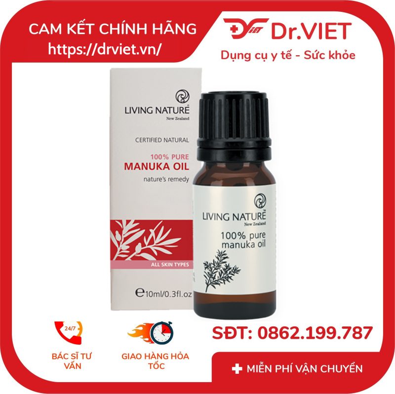 Tinh dầu nguyên chất Living Nature 100% Pure Manuka Oil 10ml