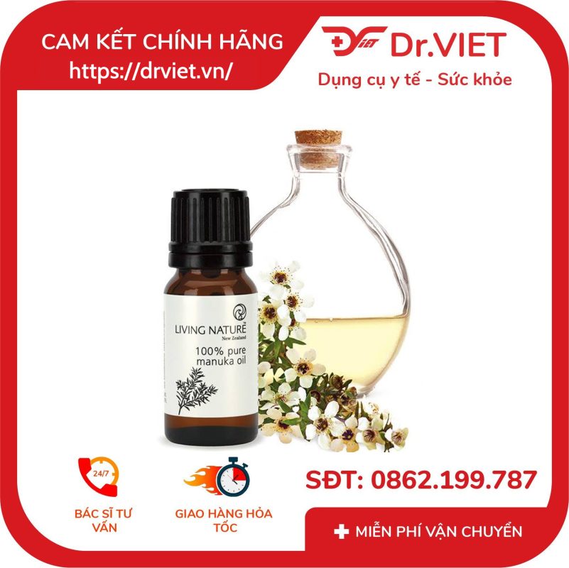 Tinh dầu nguyên chất Living Nature 100% Pure Manuka Oil 10ml 12 Tinh dầu nguyên chất Living Nature 100% Pure Manuka Oil 10ml