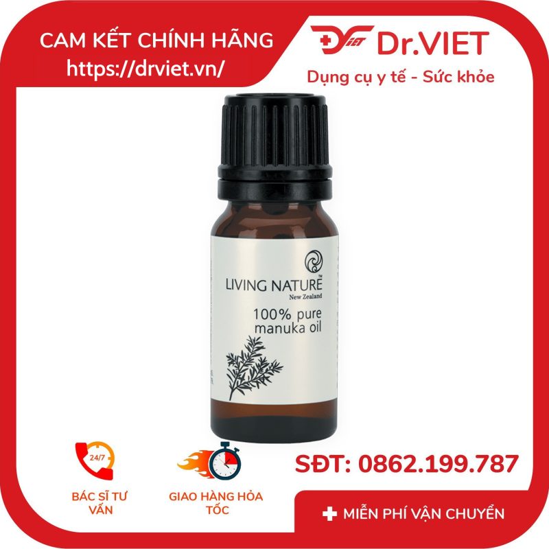 Tinh dầu nguyên chất Living Nature 100% Pure Manuka Oil 10ml 10 Tinh dầu nguyên chất Living Nature 100% Pure Manuka Oil 10ml