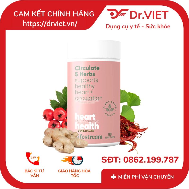 Viên uống tuần hoàn máu Lifestream High Potency Circulate 30 viên