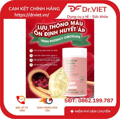 Viên uống tuần hoàn máu Lifestream High Potency Circulate 30 viên