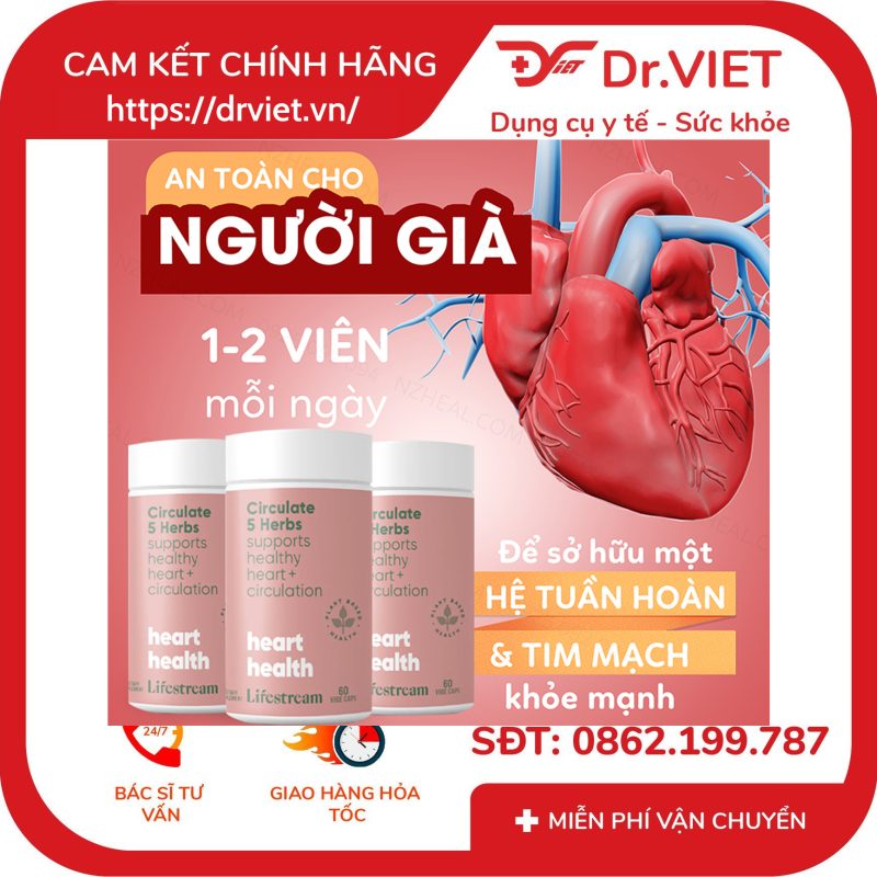 Viên uống tuần hoàn máu Lifestream High Potency Circulate 30 viên