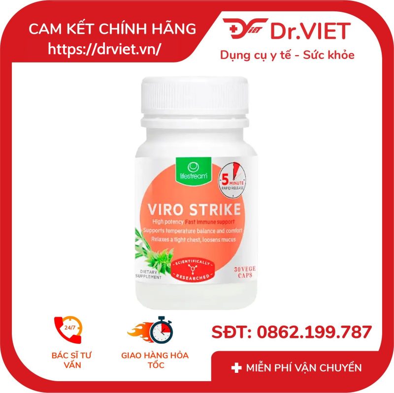 Viên uống kích hoạt hệ miễn dịch Lifestream Viro Strike 30 viên