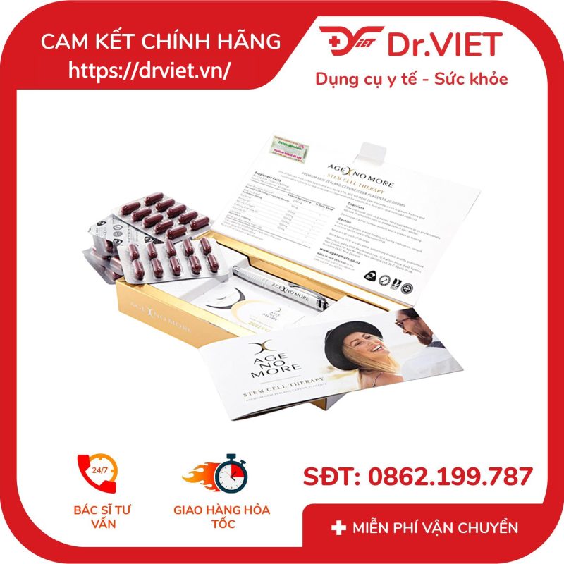 Viên tế bào gốc nhau thai hươu Age No More Cervine Stem Cell Therapy 20.000Mg 60 Viên 11 Viên tế bào gốc nhau thai hươu Age No More Cervine Stem Cell Therapy 20.000Mg 60 Viên