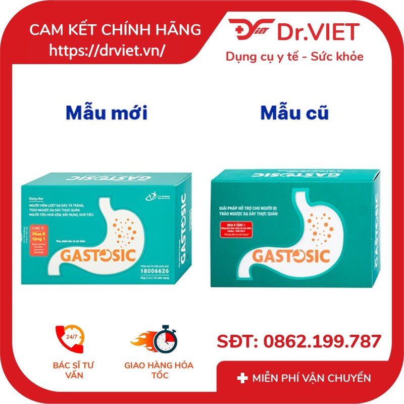 Viên uống Gastosic CVI Pharma giúp tiêu hóa tốt