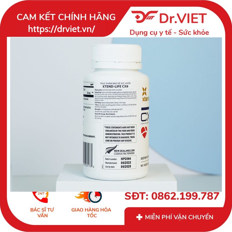 Viên Hỗ Trợ Tim Mạch CX8 Xtend Life 90 Viên