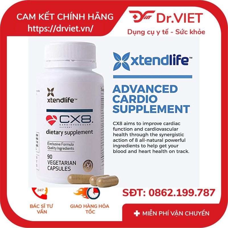 Viên Hỗ Trợ Tim Mạch CX8 Xtend Life 90 Viên 12 Viên Hỗ Trợ Tim Mạch CX8 Xtend Life 90 Viên