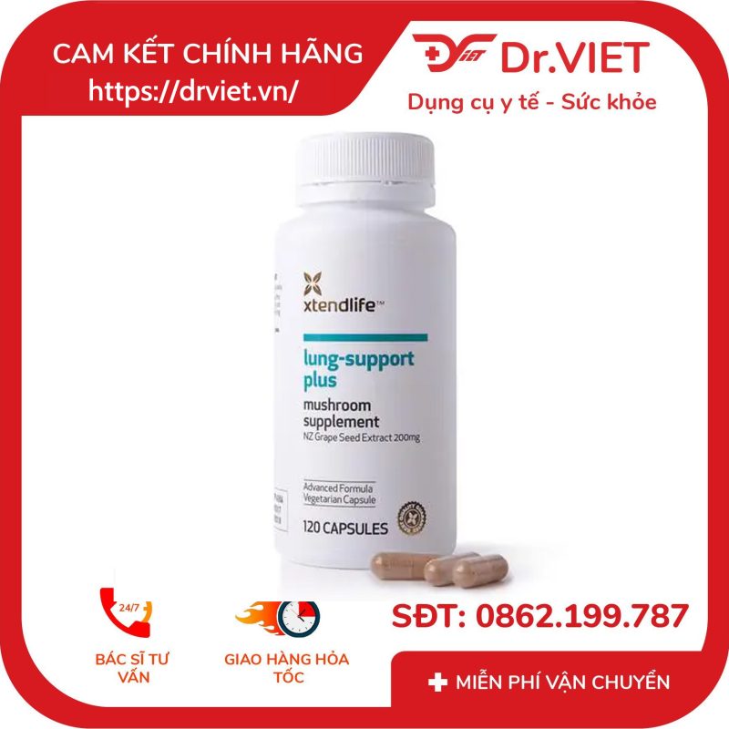 Viên Uống Bổ Phổi Xtend Life Lung Support Plus 120 viên 10 Viên Uống Bổ Phổi Xtend Life Lung Support Plus 120 viên