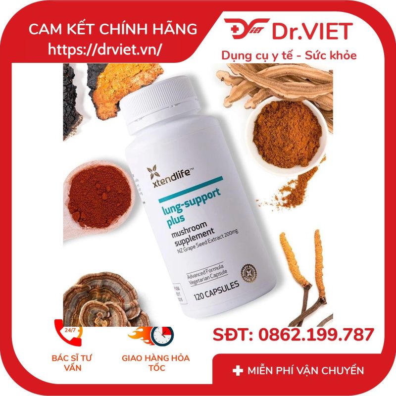 Viên Uống Bổ Phổi Xtend Life Lung Support Plus 120 viên 8 Viên Uống Bổ Phổi Xtend Life Lung Support Plus 120 viên
