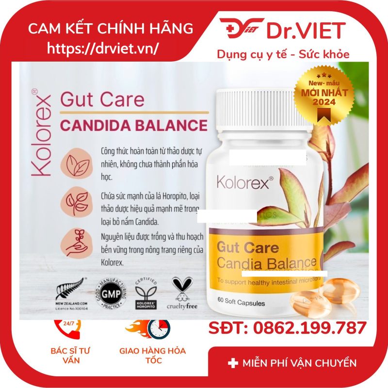 Viên Uống Giảm Nấm Candida Kolorex Candida Balance 30 viên