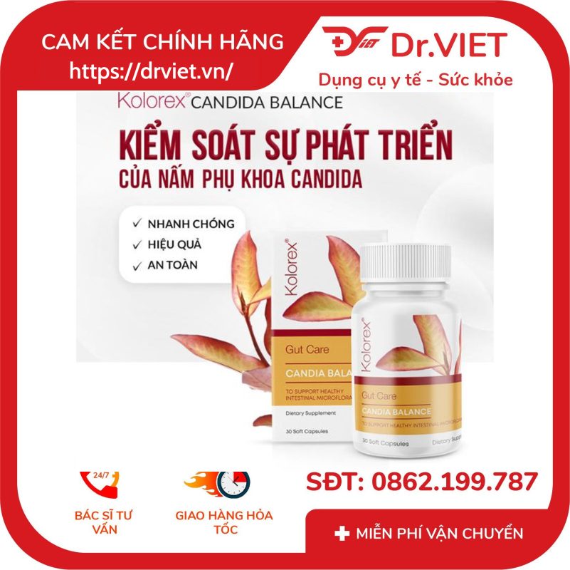 Viên Uống Giảm Nấm Candida Kolorex Candida Balance 30 viên 13 Viên Uống Giảm Nấm Candida Kolorex Candida Balance 30 viên