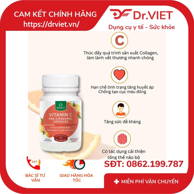 Alternative view of Viên uống bổ sung Vitamin C Pro Liposomal Lifestream
