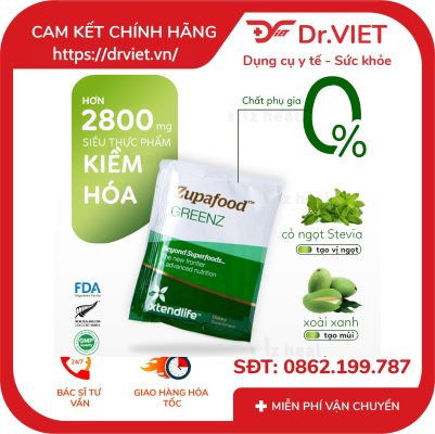 Siêu thực phẩm xanh Zupafood GREENZ Xtend-Life 30 gói 13 Siêu thực phẩm xanh Zupafood GREENZ Xtend-Life 30 gói