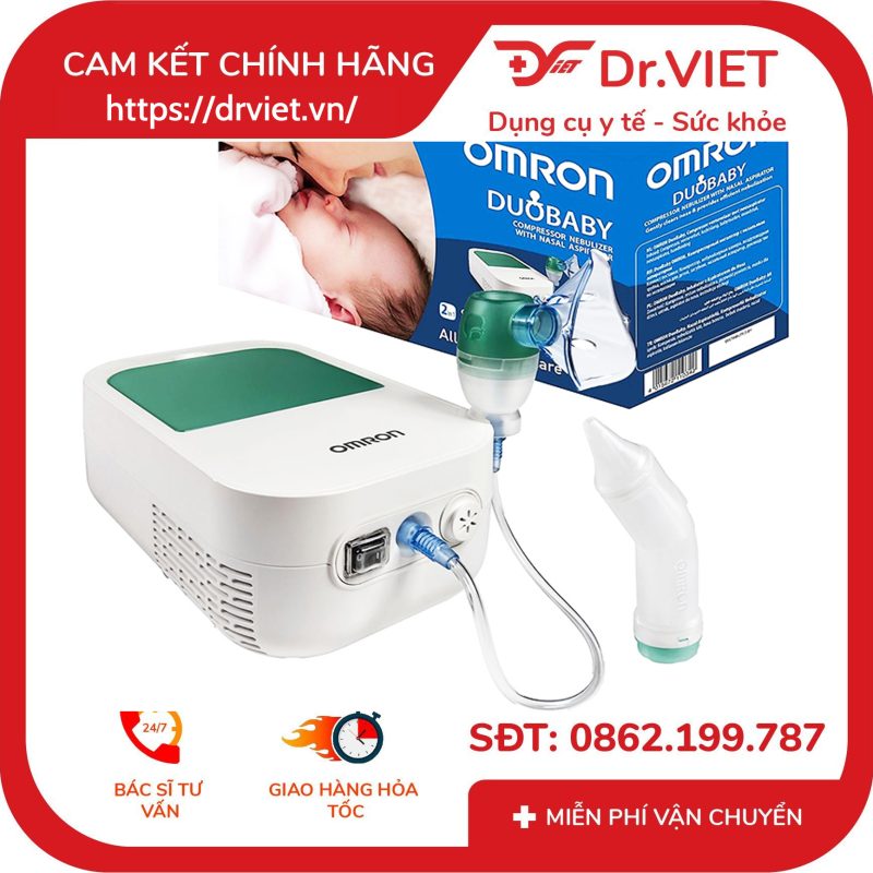 Máy Xông Hút Mũi 2 Trong 1 Omron DuoBaby NE-C301-AP 13 Máy Xông Hút Mũi 2 Trong 1 Omron DuoBaby NE-C301-AP