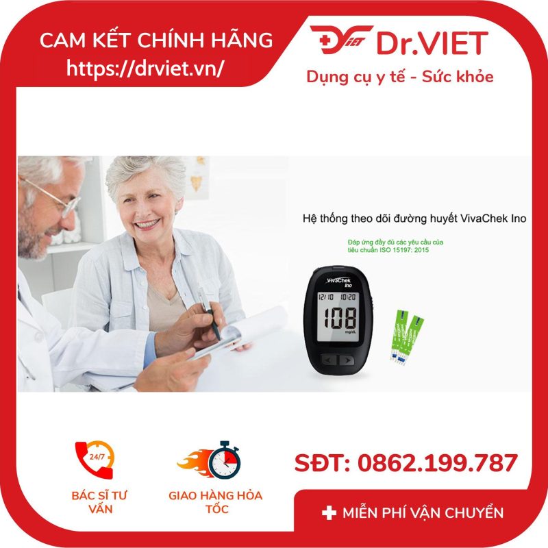 Máy đo đường huyết VivaChek Ino (Tặng 1 hộp kim gồm 50 kim) 12 Máy đo đường huyết VivaChek Ino (Tặng 1 hộp kim gồm 50 kim)
