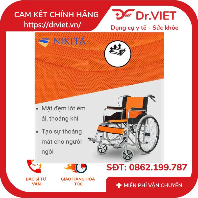 Xe lăn tay cho người già Nikita N213-2