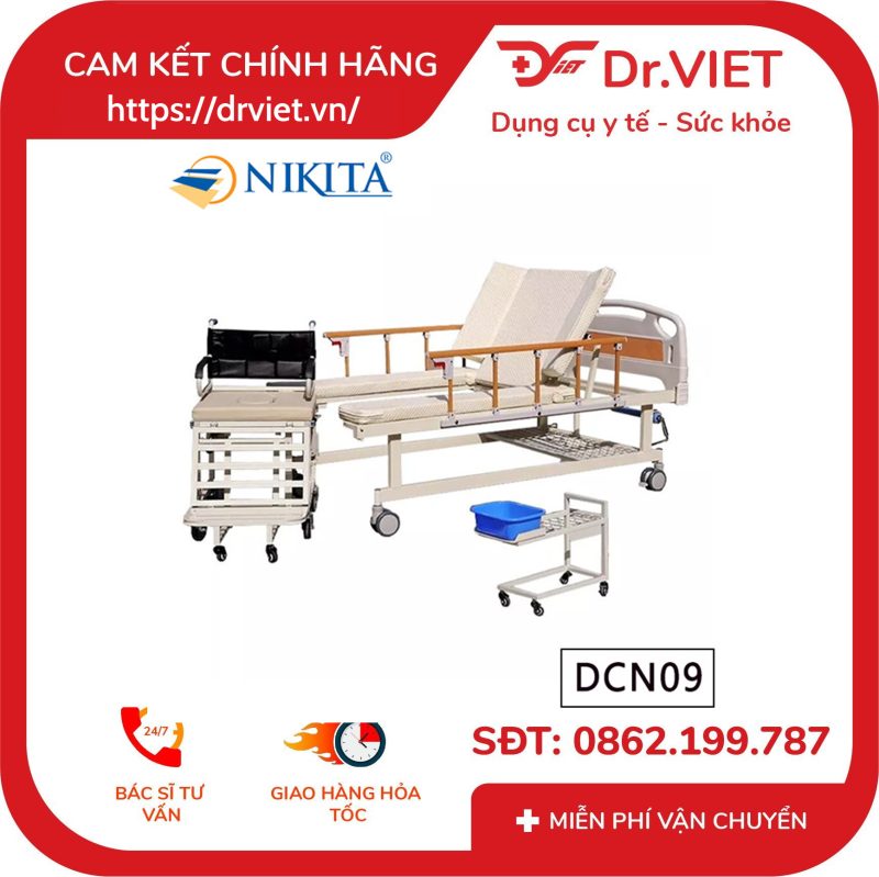 Giường bệnh tách thành xe lăn NIKITA DCN09