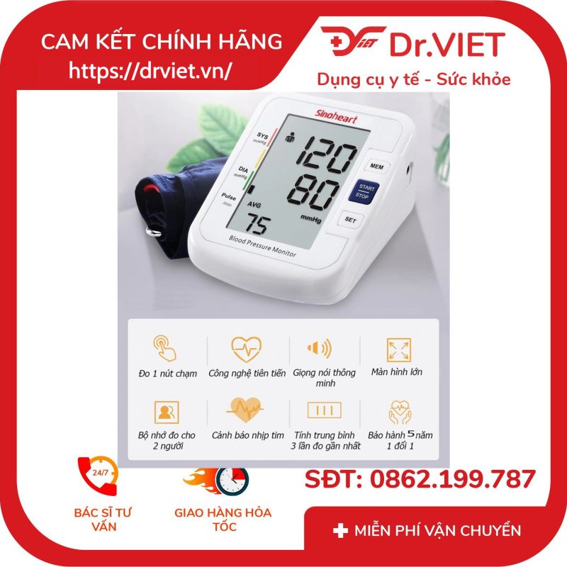 Máy đo huyết áp Sinocare Sinoheart BA801